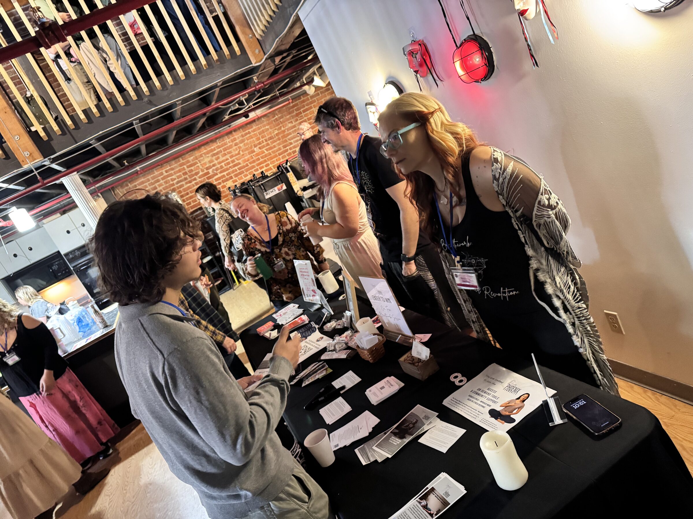 KCPC 2025 attendees connecting near community tables