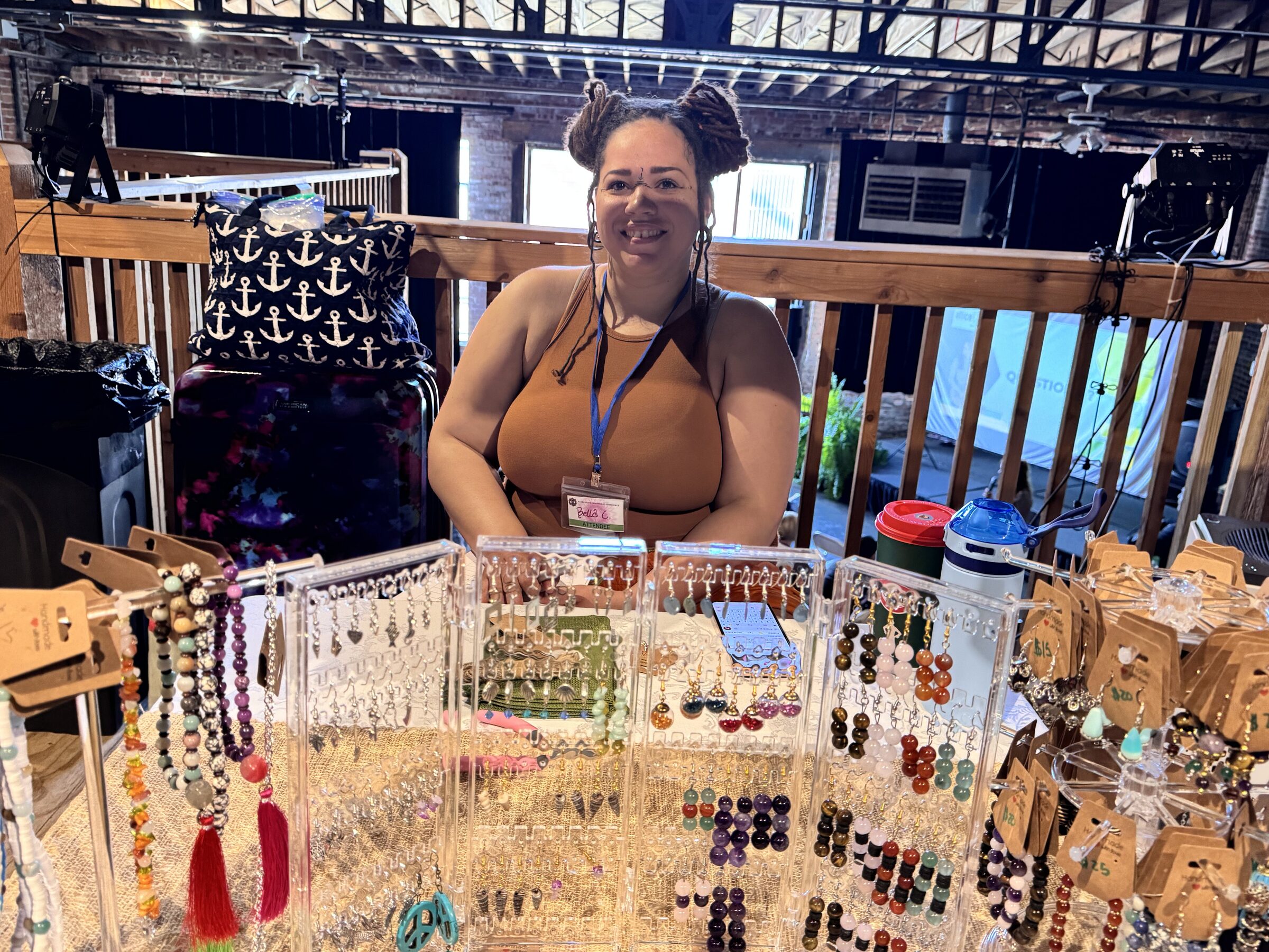 KCPC 2025 vendor displaying handmade jewelry and goods